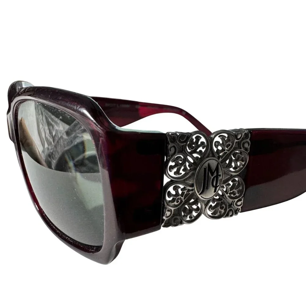 Jessica McClintock Burgundy Eyeglasses 59-17-130MM JMC 558 Oversized Frames Only - Picture 10 of 11
